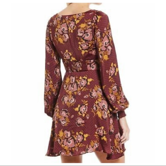 Free People Morning Light Mini Dress-Purple Combo - Picture 3 of 13